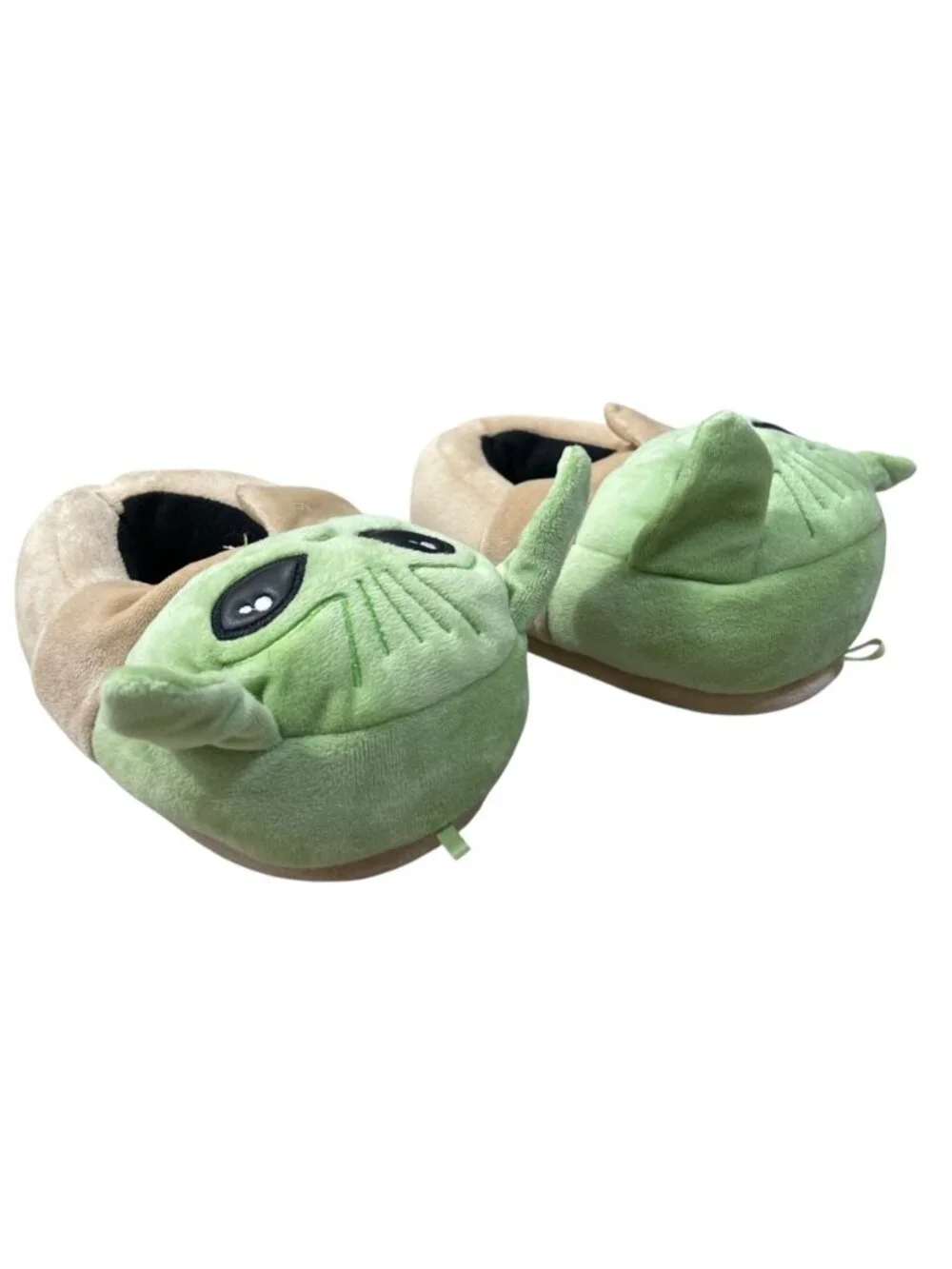 Star Wars Slippers The Mandalorian Baby Yoda Size 11/12 Plush Slip On Soft